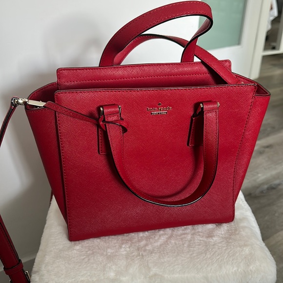 Kate Spade Red Satchel - Picture 2 of 4